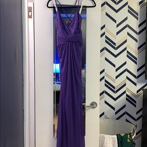 Worn Once David’s Bridal Purple Strappy Maxi